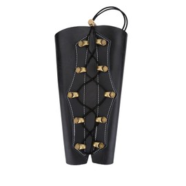 Durable Adjustable Archery Arm Guard Protection Tackle Accessory for Hunting Shooting(Black)