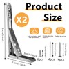 Fatiya Folding Shelf Brackets Stainless Steel 10 Inch Heavy Duty