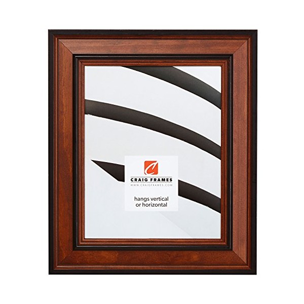 Craig Frames Prairie Classic, Country Brown Solid Wood Picture Frame,