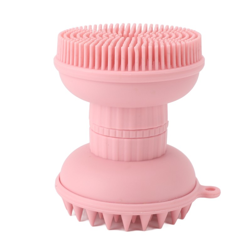 3 In 1 Cleansing Shampoo Manual Massage Brush Dual Head