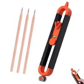 Mystiqut 4Pcs Durable Adjustable Scribe Tool Profile Gauge Tool Scribing tool Tile Scribe Contour Gauge Profile Tool Carpet Laying Tools Laminate Flooring Tools