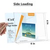 MaxGear Sign Holder 4X6 inches Slanted Acrylic Sign Holders Plastic