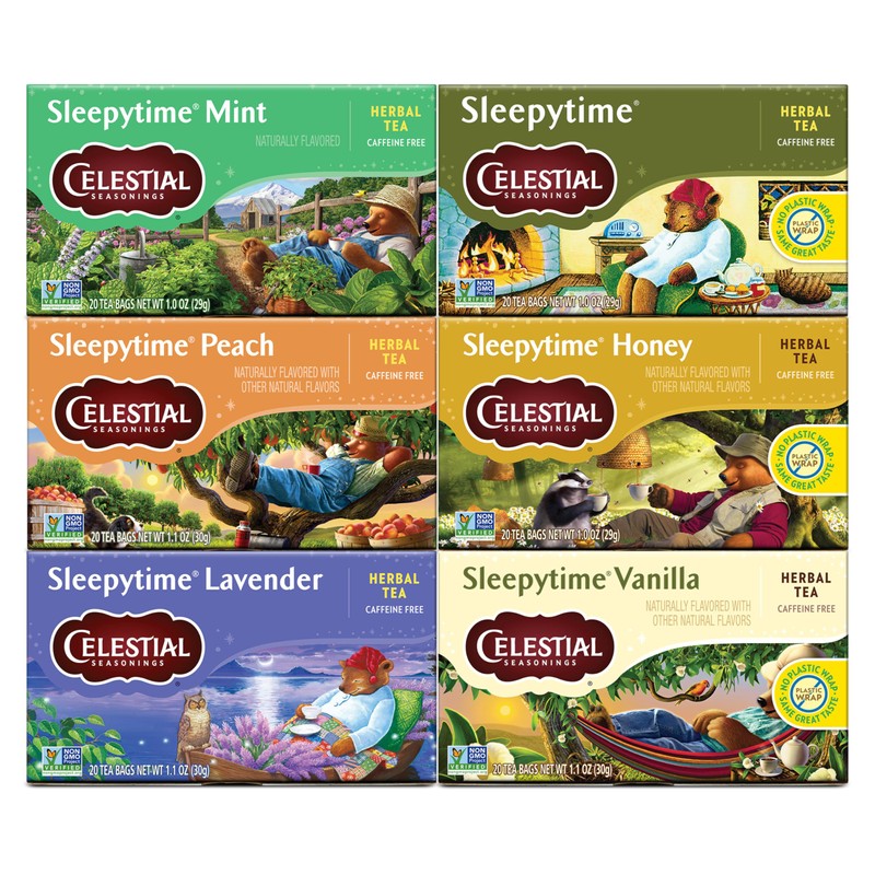 Celestial Seasonings Sleepytime Herbal Tea, Variety Pack - Caffeine Free