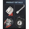 Ignition Lock Cylinder with 2 Keys and Switch Ignition Switch