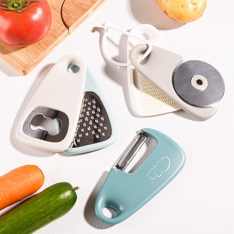Sieeck Kitchen Gadgets Set 5 Pieces, Space Saving Cheese Grater,