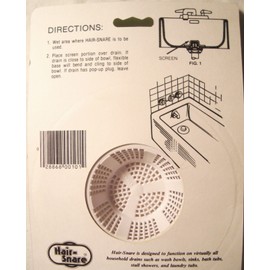O'Malley Manufacturing Inc. Hair Snare Drain Cover Universal - White (6-Pack)