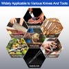 Double-sided Diamond Sharpening Stone,Knife Sharpening Stone with Extra Fine 1200/Coarse