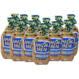 Jim's Amazing Bread/Sliced Whole Wheat Bread 2lb / Gluten Inactive Whole Cell Wheat / 5 Grams of Fiber/ 6 All-Natural Ingredients/Delicious and Healthy – (12 Loaves)
