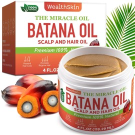 Batana Oil for Hair Growth: 100% Pure & Organic Raw Botana Oil from Honduras – Natural Hair & Scalp Care for Thicker, Stronger Hair – Best for Men & Women - 4 FL OZ