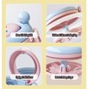 MURRI&MURRDI Denture Bath Box for Travel, 2 in 1 Retainer