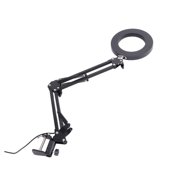 Foldable Eyecare Table Lamp Flexible Swing Arm Clamp Mount Lamp