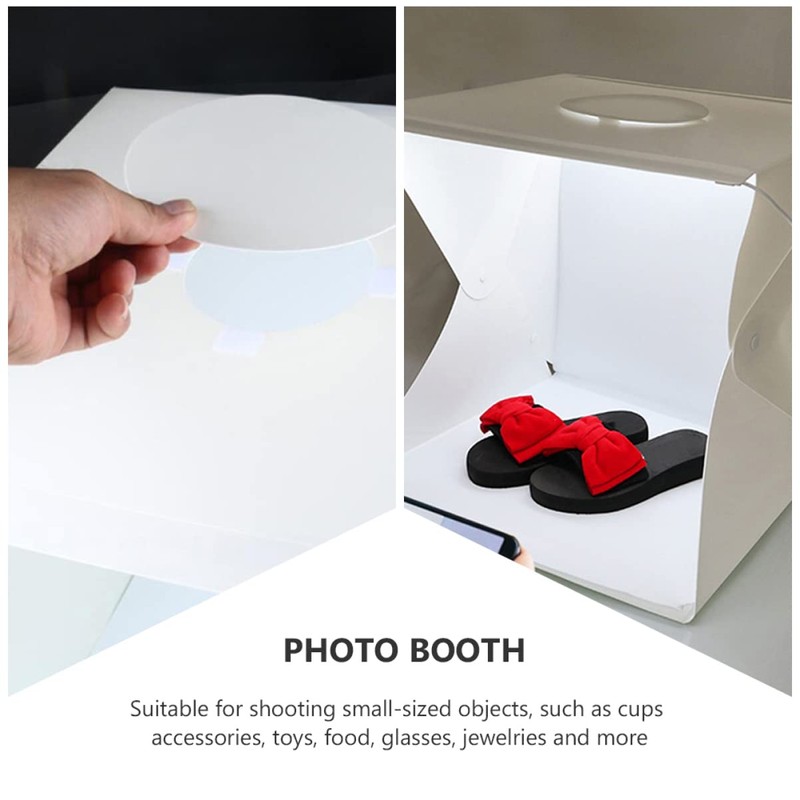 Operitacx Portable LED Light Box Photography Tent Compact Folding Design