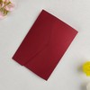 20 PCS Burgundy Tri-fold Laser Cut Wedding Invitation Pockets for
