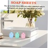 SUPVOX 3pcs Travel Soap Sheets Disposable Soap Paper for Hand