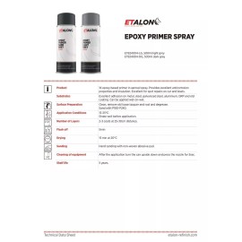 E.T.A.L.O.N. ETALON ET824004-LIGHT GRAY 999 Epoxy Primer AEROSOL SPRAY500ml HIGH QUALITY.