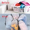 HUJYO 12 Pcs Clear Shoe Bags for Travel,11.8in X 15.7in