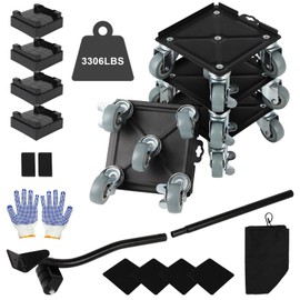 Heavy Duty Furniture Movers with 5 Wheels, 3306 LBS Load Capacity Furniture Dolly, 360 Rotating Furniture Lift Mover Tool Set, Suitable for Sofa, Fridge, Washing Machine Large Furnitures