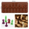 2Pcs Chess Piece Chocolate Candy Molds, International Chess Silicone Mold