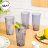 US Acrylic Cafe Plastic Reusable Tumblers (Set of 16) 20-ounce
