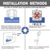 Shower Head Holder Adjustable Handheld Shower Head Bracket Adhesive Shower