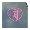 Lineman's Wife with Heart Vinyl Sticker Decal Lineman Lineworker Powerline