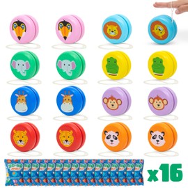 Yoyo Children's Pack 16 Gifts Birthday Children School BONNYCO Yoyo Wooden Details Birthday Children Pack Yoyos Filled Piñata Children's Birthday Gifts Birthday Guests Children