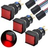 16mm Push Button Switch Square Cap 1NO 1NC SPDT ON/Off