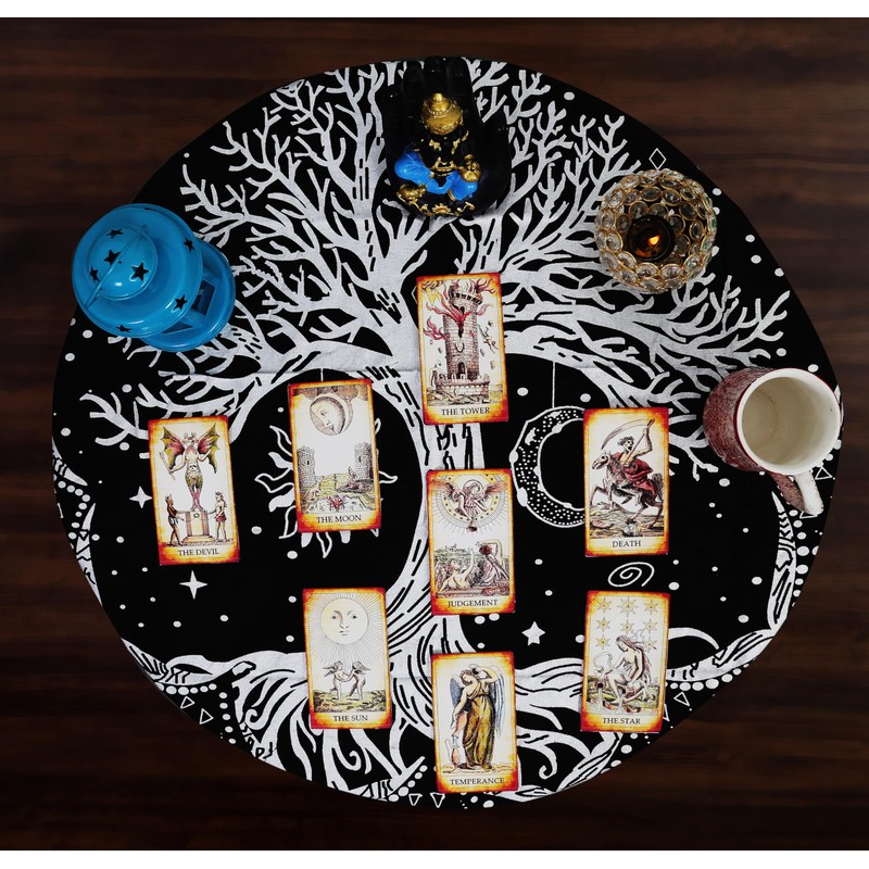 Indian Consigners Altar Cloth Witchraft Tablecloth Alter Square Table Cover