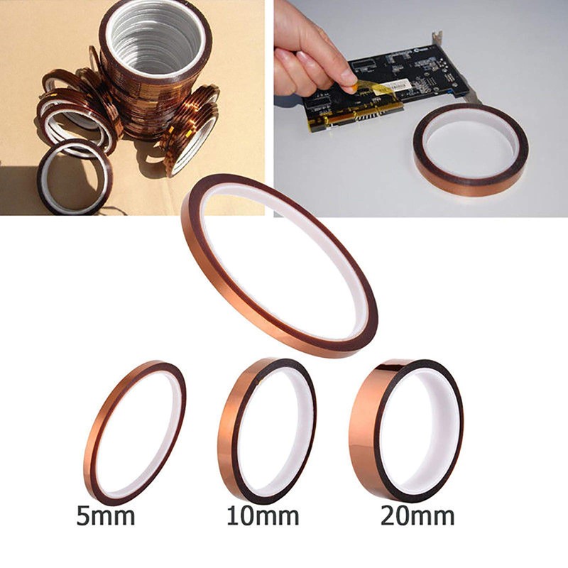 2Pcs 5mm Heat Resistant Tape, High Temperature Tape Polyimide Tape