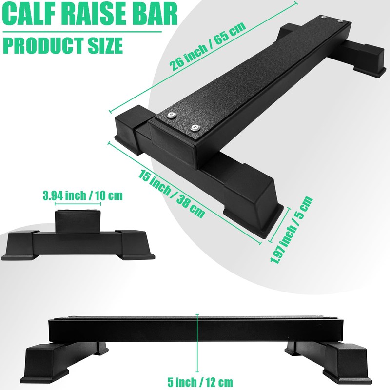 Steel Calf Raise Bar, Standing Calf Raise Platform Machine, Calf