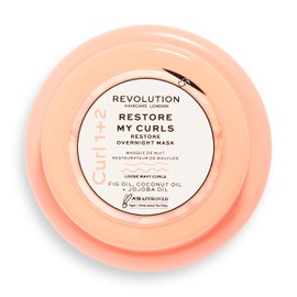 Revolution Haircare London Hair Mask for Damaged and Dry Hair, Restore My Curls Overnight Mask, Intensely Hydrating Nourishing Formula, Looks Shiny, Vegan Cruelty-Free, 220ml