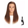 Hairingrid Maniqui Cabeza Cabello Natural Castaño Oscuro 55cm Hairingri