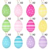 Mizijia 24 x Easter Eggs for Hanging – Beautiful Easter
