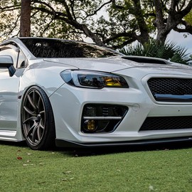 Spec-D Tuning Black Smoke Sequential LED Bumper Lights Compatible with 2015-2021 Subaru Impreza WRX/STI, L+R Pair Assembly