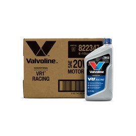 Valvoline VR1 Racing SAE 20W-50 Motor Oil 1 QT, Case of 6