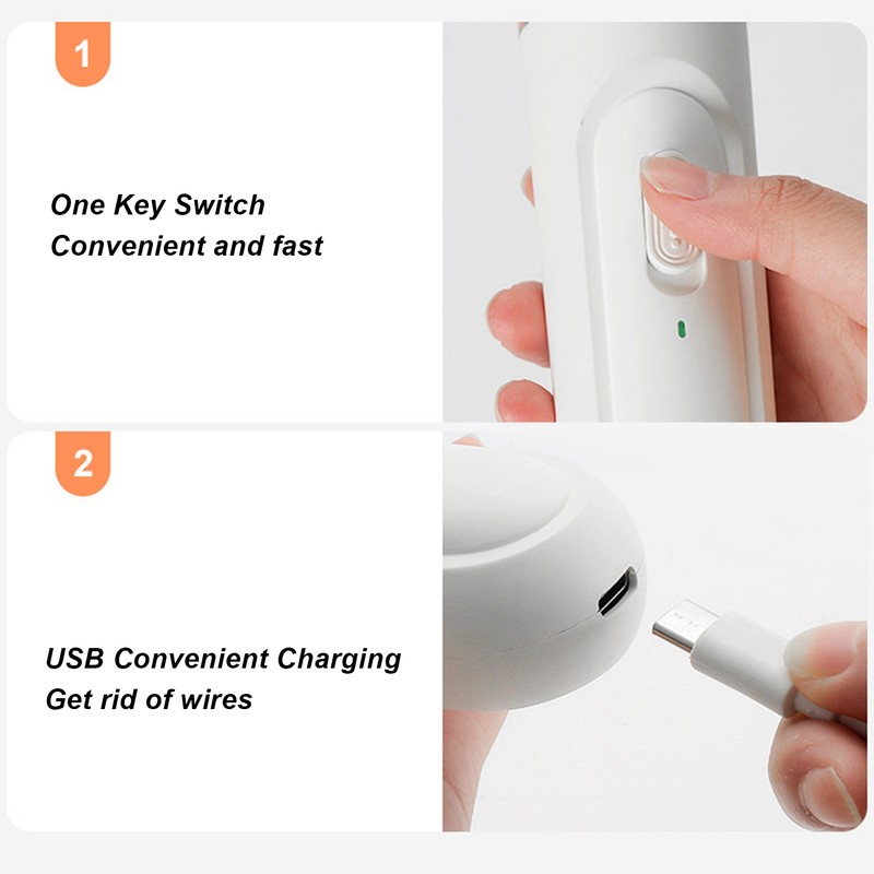 Electric Feet Callus Remover USB Rechargeable 2 Speed Silent Portable
