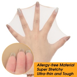 BEEOS Nude Skinlike HD Wig Cap, 4 Pieces Invisible and Sheer Breathable Ultra-thin Stretchy Stocking Caps for Lace Front Wigs, Bald Cap for Women