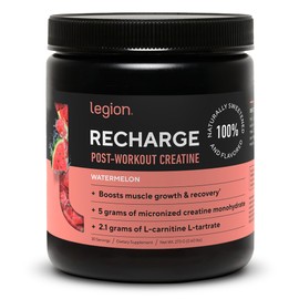 Legion Recharge Post-Entrenamiento Creatina, Sabor Sandía, 30 Porciones, 273 g                                                                        
