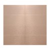 Aluminum Peel and Stick Backsplash Panels - 3"x6" Brushed Copper