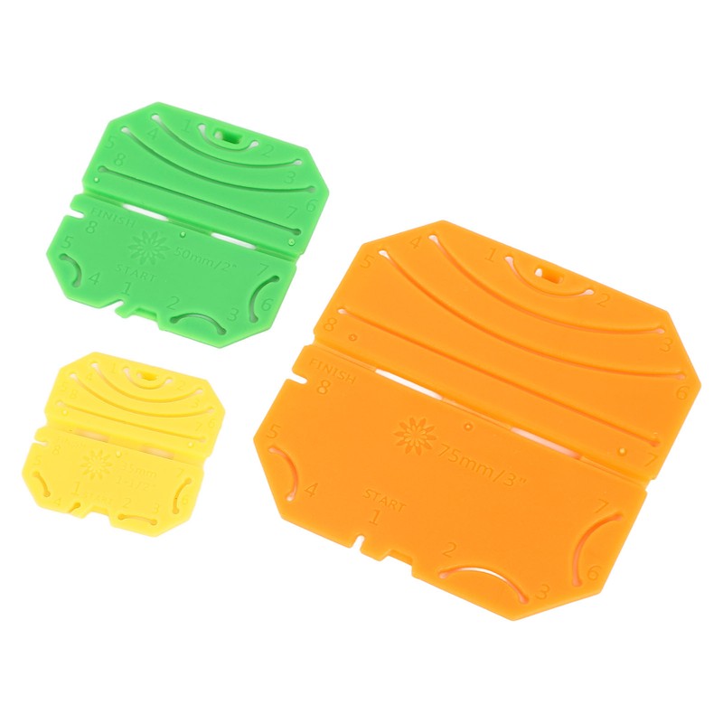 3Pcs Kanzashi Flower Maker Different Sizes Easy Operation Strong Resin
