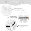 2 PCS 8" Cheer Bows, White Cheer Bow for Cheerleader,