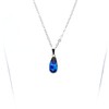 GOLD STONE Sparkling Firefly Glass Necklace, Drop Dragonfly Ball, Pendant,