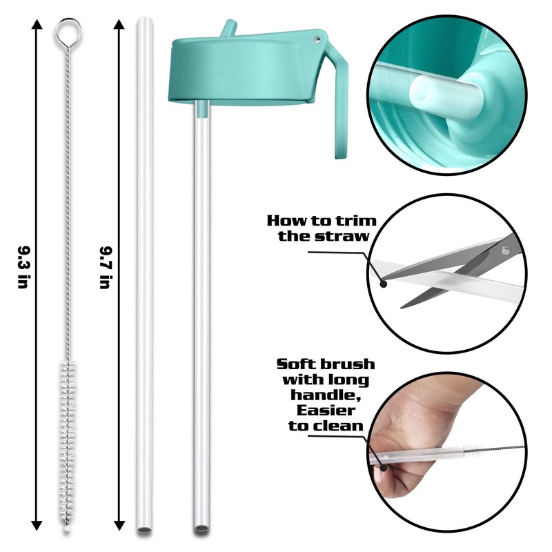 Vmini Wide Mouth Straw Lid and Protective Boot Combo Pack,