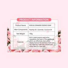 DISAAR Beauty Rose Ceramide Essence Soap Soothing Repair Oil Control Cleansing Moisturizing Body Skin 100g / 3.4fl.oz