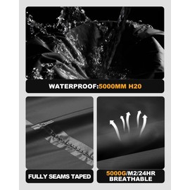 Outdoor Ventures Packable Rain Suit for Men Lightweight Waterproof Breathable Rain Gear for golf Rain Jacket Pants