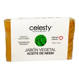 Kit 10 Pzs Jabón Vegetal Aceite De Neem Acne Manchas 100g