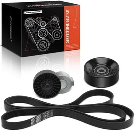 A-Premium Engine Serpentine Belt Drive Kit W/Tensioner & Idler Compatible with Dodge Caravan, Grand Caravan & Chrysler Grand Voyager & Plymouth Grand Voyager 3.3L 3.8L 2000 3.3L