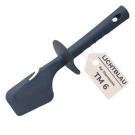 Lichtblau Spatula 2640 Suitable for Thermomix TM6 I Dough Scraper Replacement Part for Vorwerk Food Processor I Spatula Food Safe Plastic Colour Dark Grey