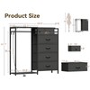 KKL Dresser for Bedroom with Clothes Hanging Rack, Reversible Bedroom