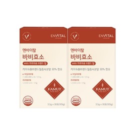 Envital Bobby Enzyme with Kamut Brand Wheat 3.5g 30 sachets / 엔바이탈 바비효소 with 카무트 브랜드 밀 3.5g x 30포